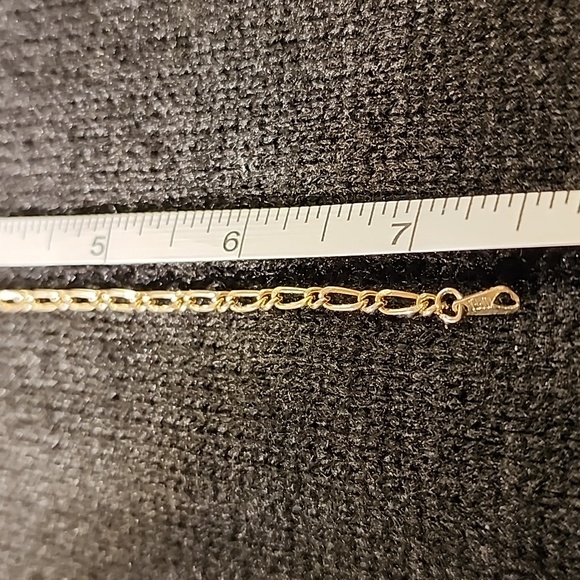 Monet Gold Tone Chain Bracelet 7.5 " - Picture 3 of 6